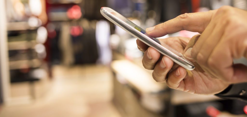 75% of store shoppers use their mobile devices in-store
