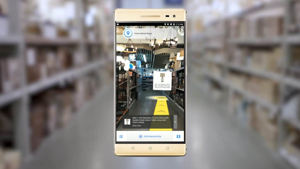 Lowe’s uses augmented reality for in-store navigation