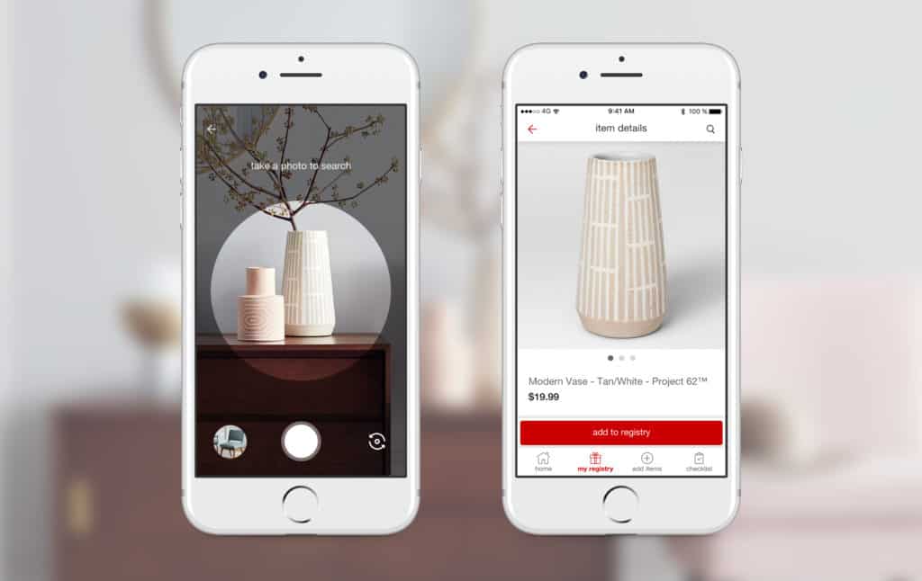 Target integrates visual search into its app