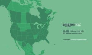 Amazon HQ2 map