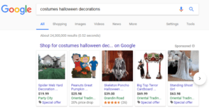Google Halloween ads 2017