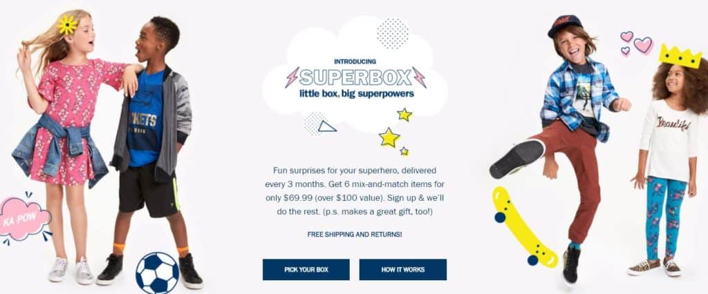 Old Navy launches a subscription outfit box for kids