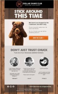 Dollar Shave Club email