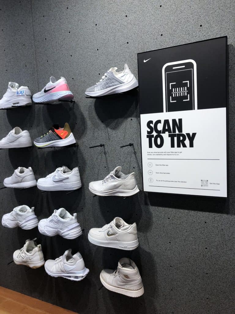 nike shoes qr code scanner