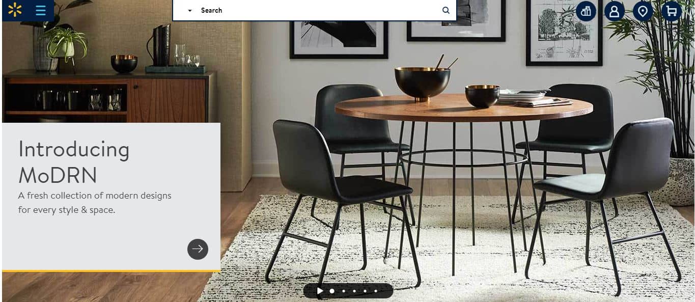 Modrn discount furniture walmart