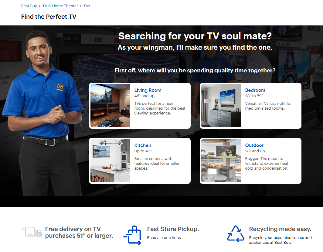 Best Buy recommendations engine