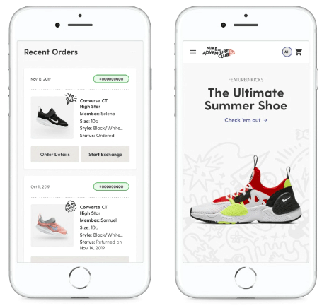 Nike shoe subscription mobile shopping
