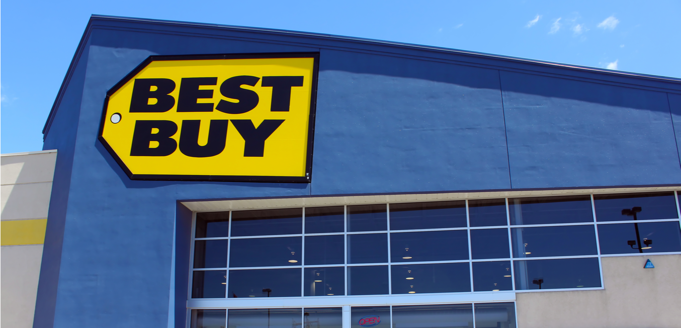 Exterior of a Best Buy store
