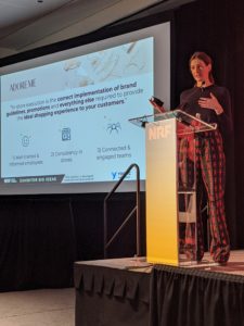 Camille Kress, director of retail, at the National Retail Federation conference this month.