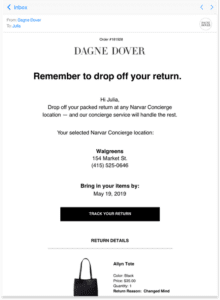 Dagne Dover walgreens return process 1
