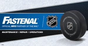 An official logo for the Fastenal NHL partnership