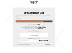 When Snipes releases a new hot shoe and web traffic spikes, it implements a digital waiting room on its ecommerce site to control the number of consumers shopping at a time. 