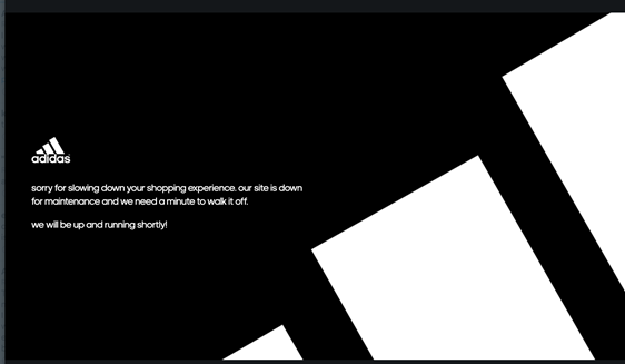 adidas website down