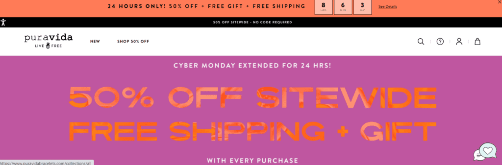 Pura Vida Cyber Monday