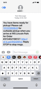w-s_pickup text with curbside phone number