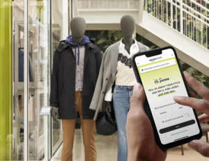 Shoppers can use the Amazon app to fill out a survey of their style and fit for recommendations on what try on.