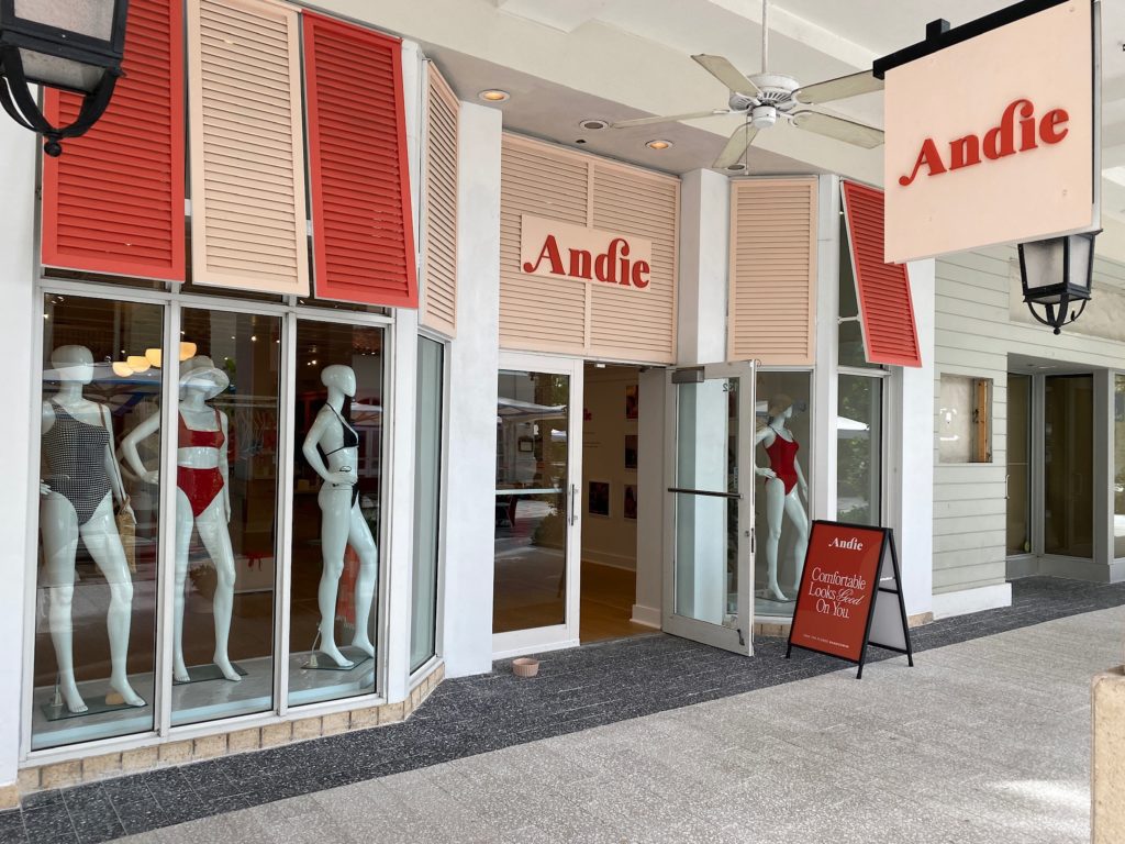 Digital native brand Andie makes physical store debut