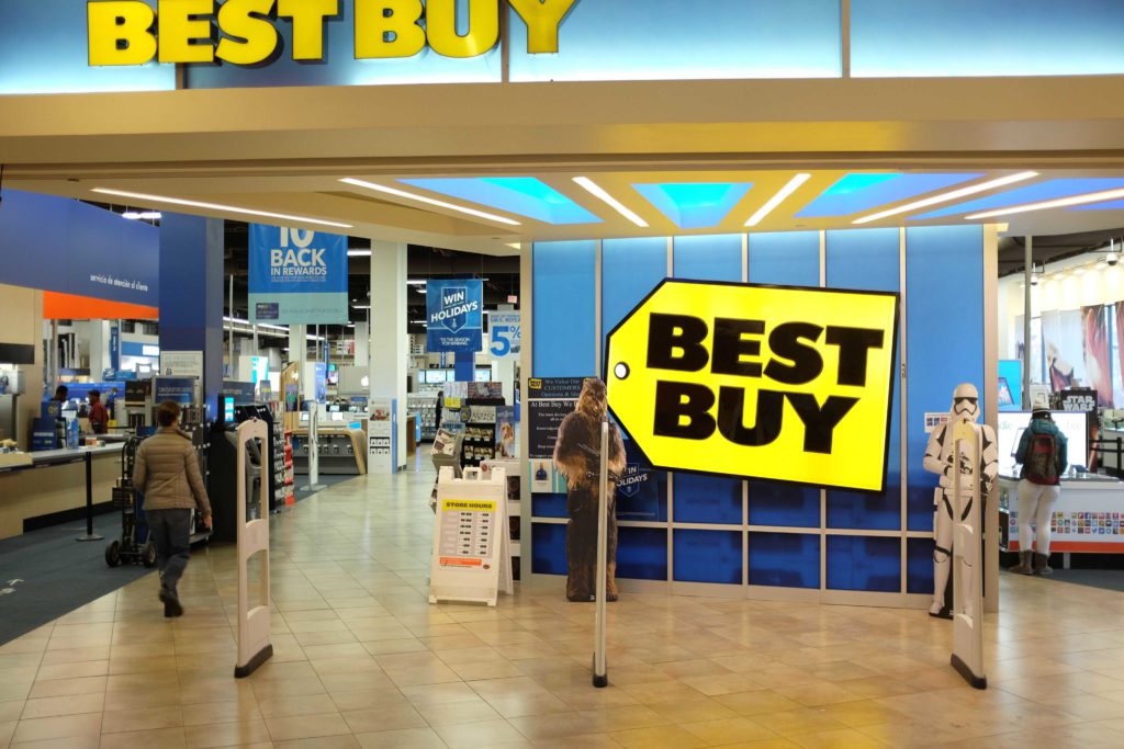 Number of web visits to Best Buy 2022