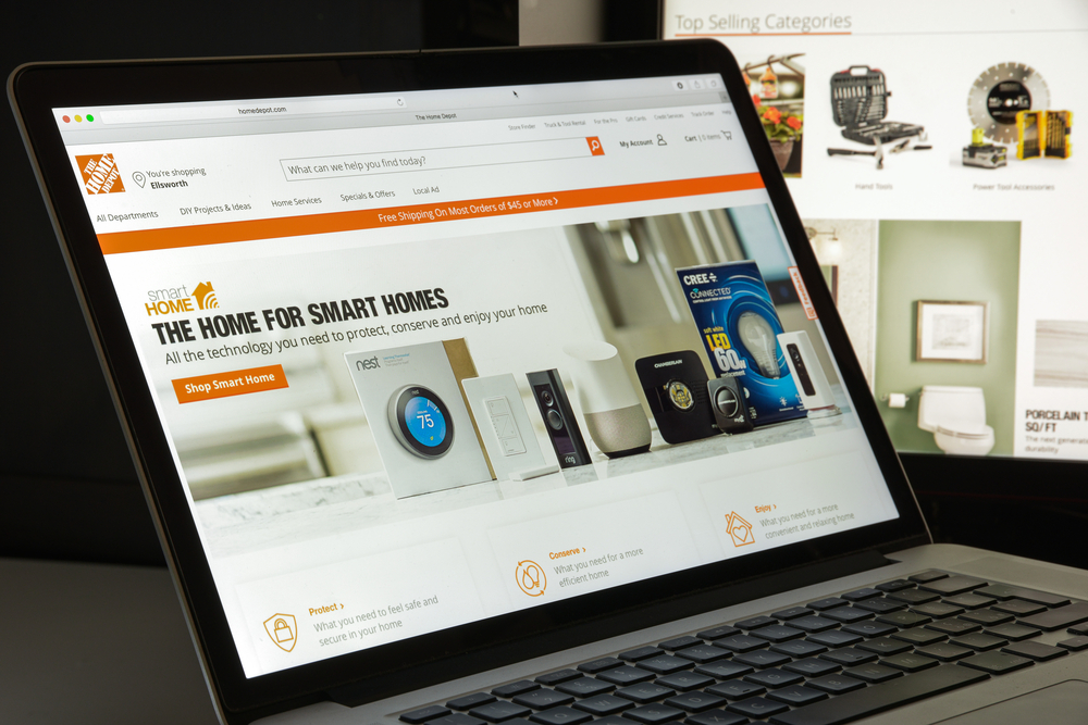 In Q4, Home Depot fulfilled nearly half of its online sales through its physical stores, said William Bastek, executive VP of merchandising.