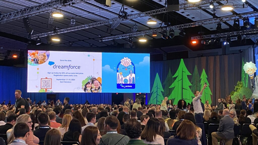 Salesforce revenue grew at the same rate in the last two quarters and exceeded $9 billion in Q1 of fiscal 2024.