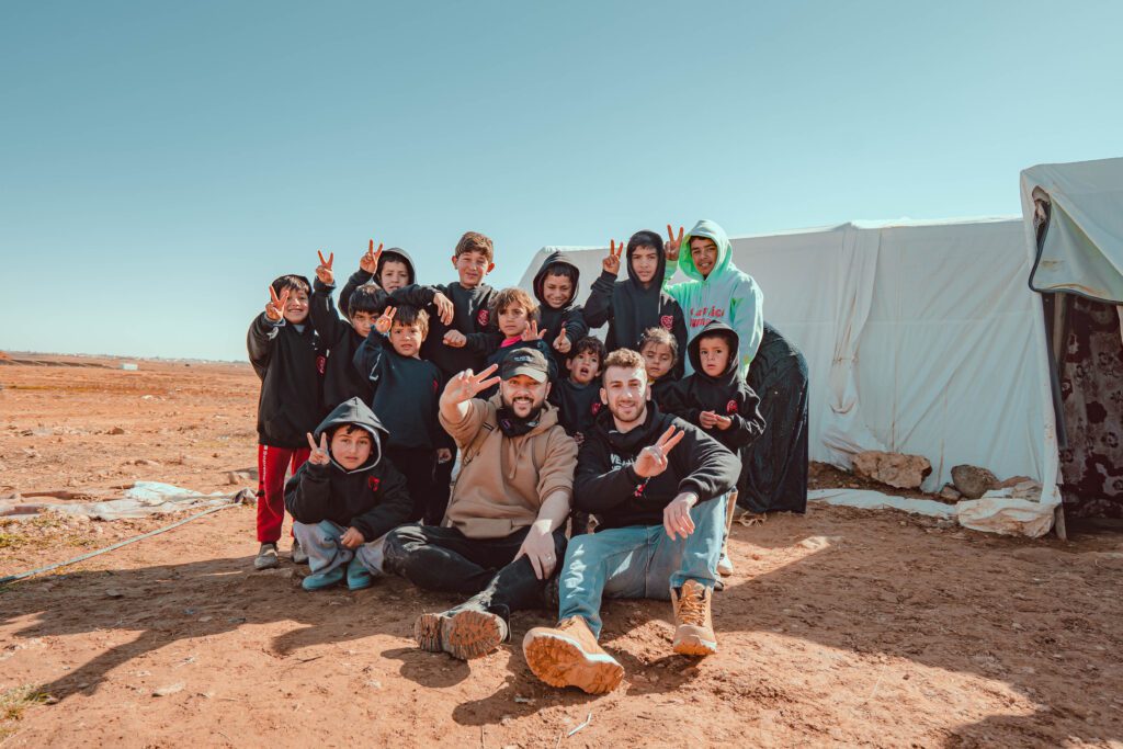 In the case of its T-shirts, which sell for about $25 depending on the product, Wear the Peace donates $11 per shirt.