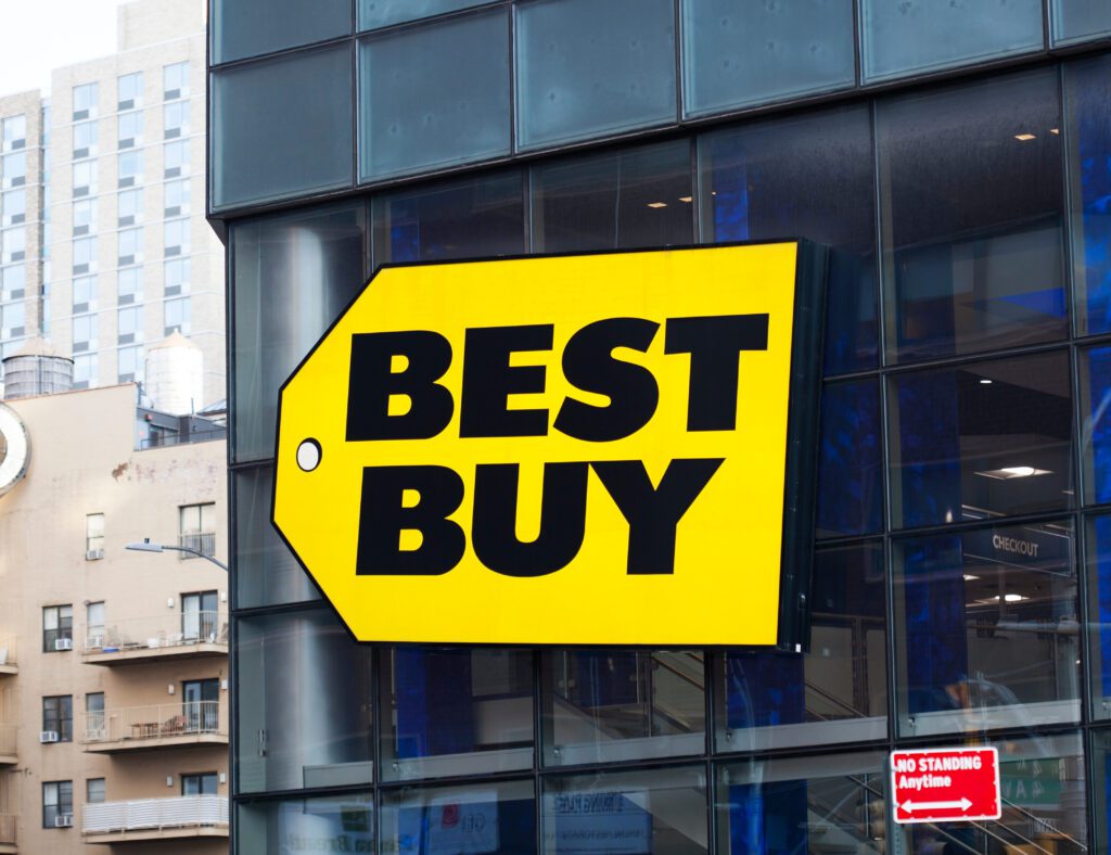 Best Buy revenue, online sales q1 q2 q3 q4