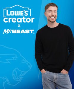 Lowes creator network MrBeast