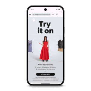Google's virtual try-on tool | Image credit: Google