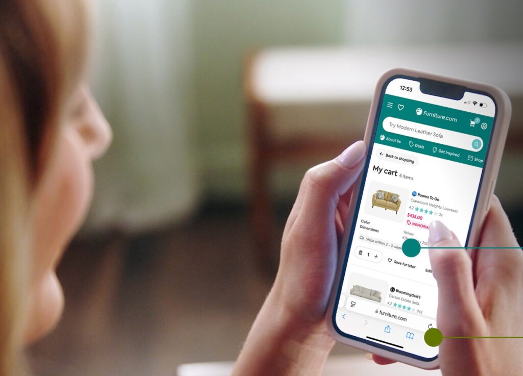 Furniture.com partnership with Firmly | Image credit: Furniture.com