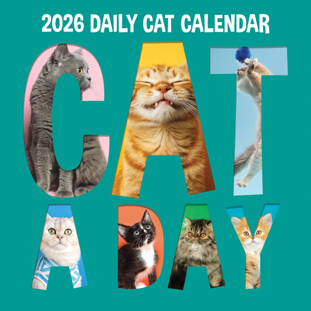 The 2026 edition of TF Publishing’s Cat-A-Day calendar. | Image credit: TF Publishing