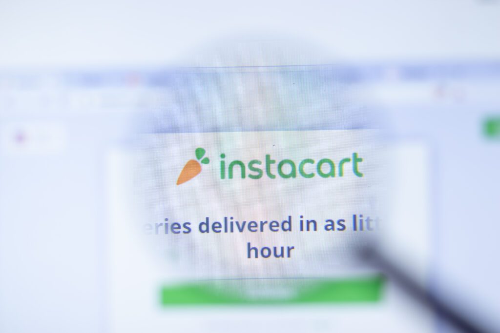 Ecommerce Stock Index for November, Instacart | Image credit: Postmodern Studio - Adobe Stock