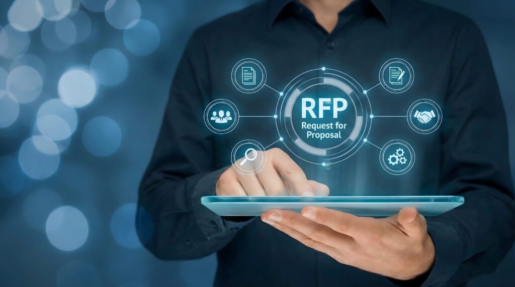 Generative AI is changing B2B buying, but the final decision comes down to traditional fundamentals including RFPs and industry expertise. | Image credit: Olivia - Adobe Stock