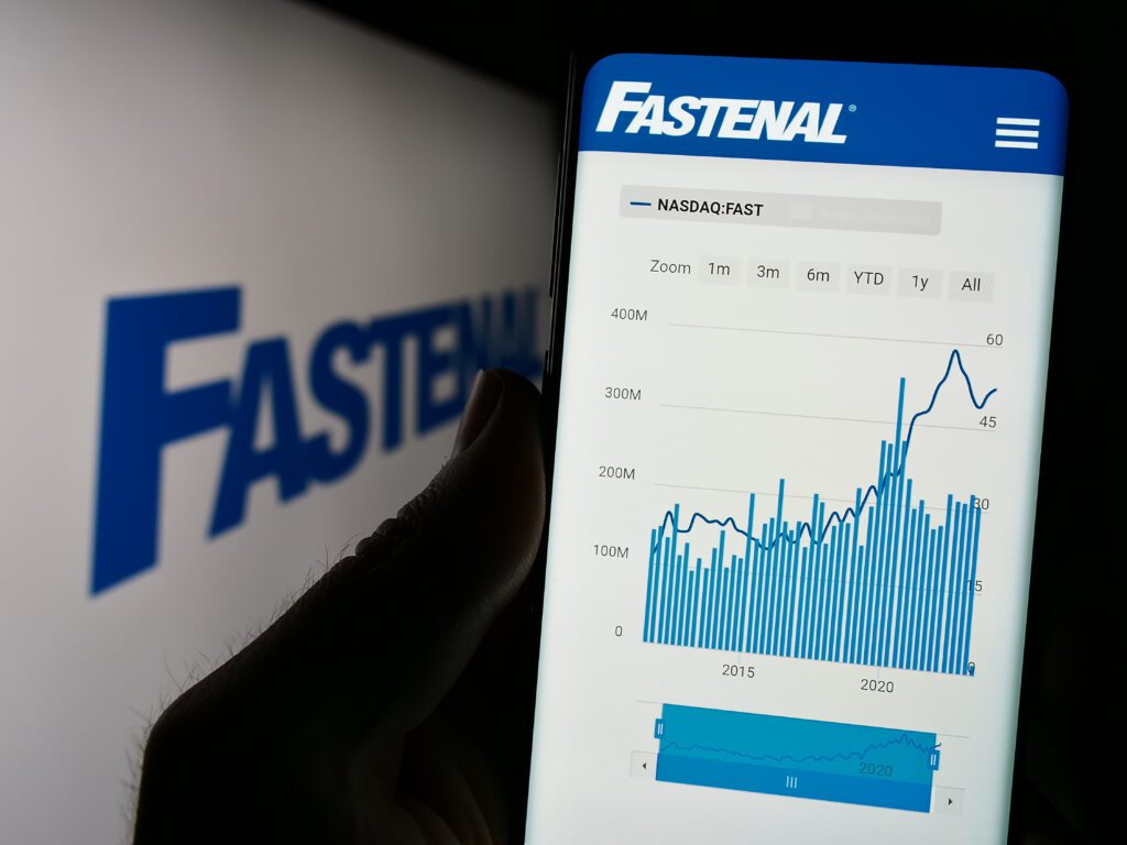 Digital channels — which includes ecommerce, electronic data interchange and FMI technologies — accounted for most Fastenal sales in 2025. | Image credit: Timon - Adobe Stock