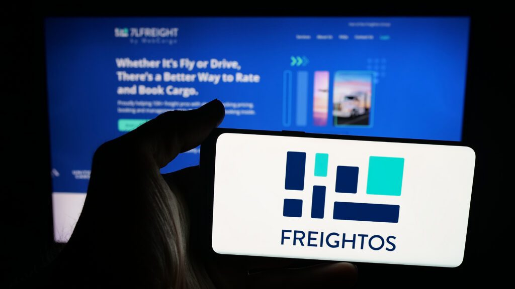 Freightos processed about 445,000 online freight transactions in its fiscal Q4 2025, up 27% from a year earlier, driving revenue growth. | Image credit: Timon - Adobe Stock