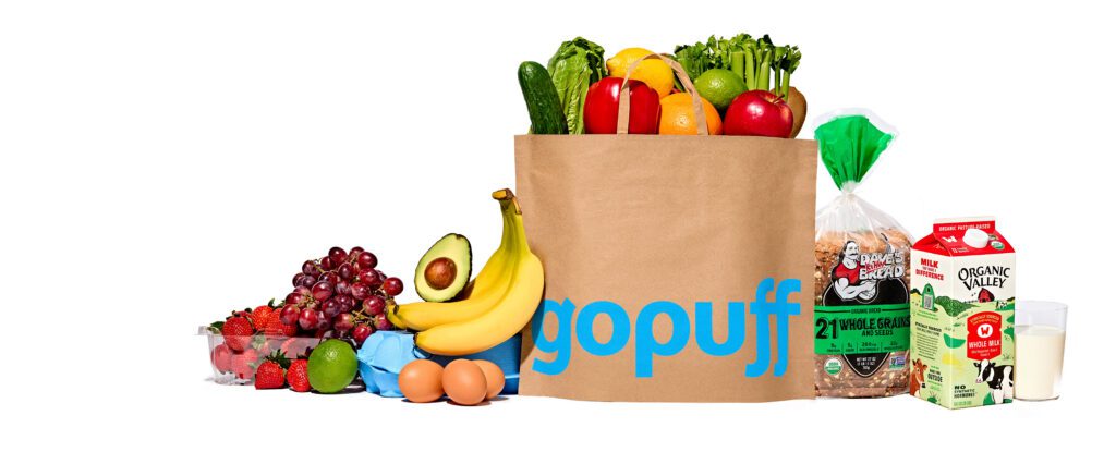 Gopuff grocery order | Image credit: Gopuff press release