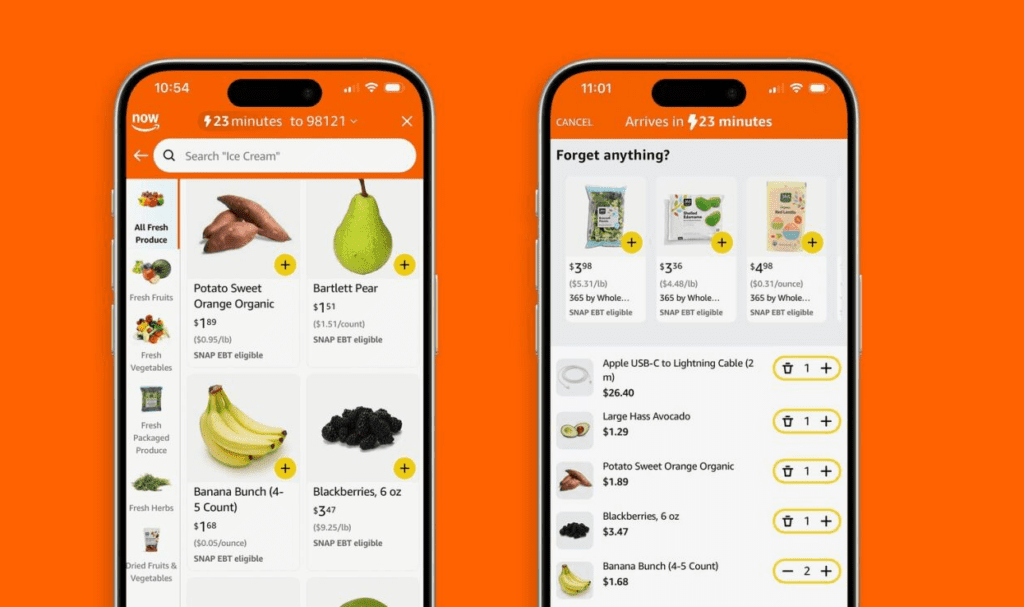 Amazon announced May 12 that millions of its U.S. customers can order products for delivery in 30 minutes or less through Amazon Now. | Image credit: Amazon press release