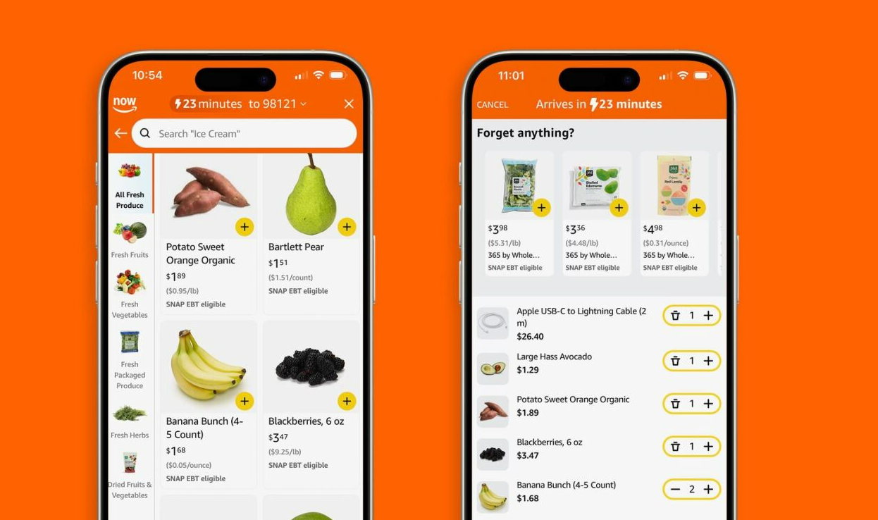 Amazon launches Amazon Now in U.S. for 30-minute delivery