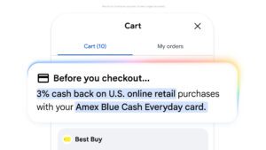 Universal Cart payment and recommendations | Image credit: Google press kit