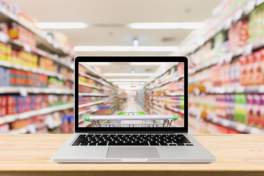 Delivery speeds as fast as three hours — and in some cases 30 minutes — incentivized more online grocery sales in Q1 2026. | Image credit: Kwangmoozaa - Adobe Stock