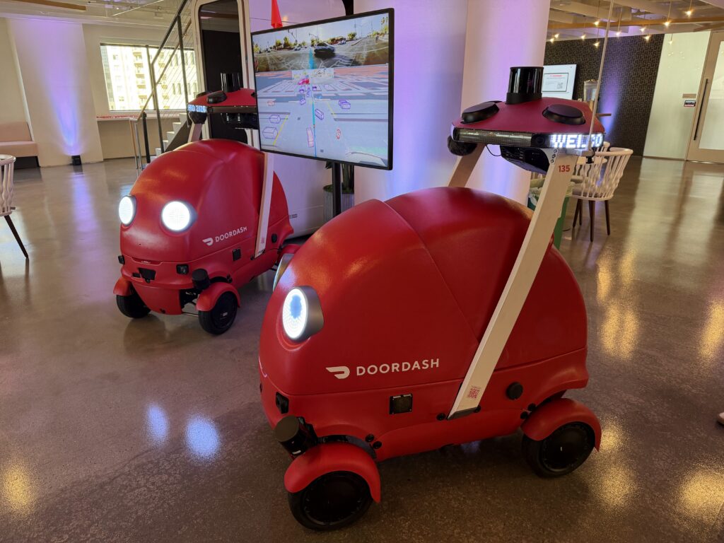 DoorDash delivery robots | Image credit: Digital Commerce 360